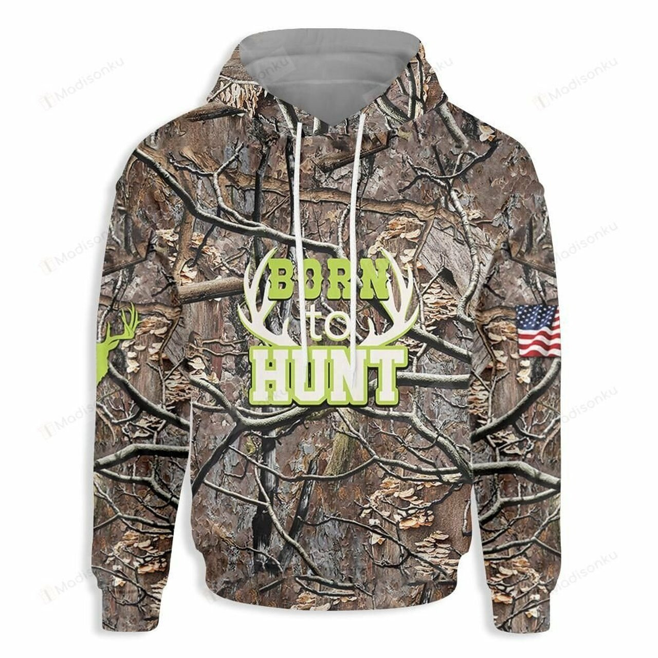 Born To Hunt Camouflage For Unisex 3d All Over Print Hoodie