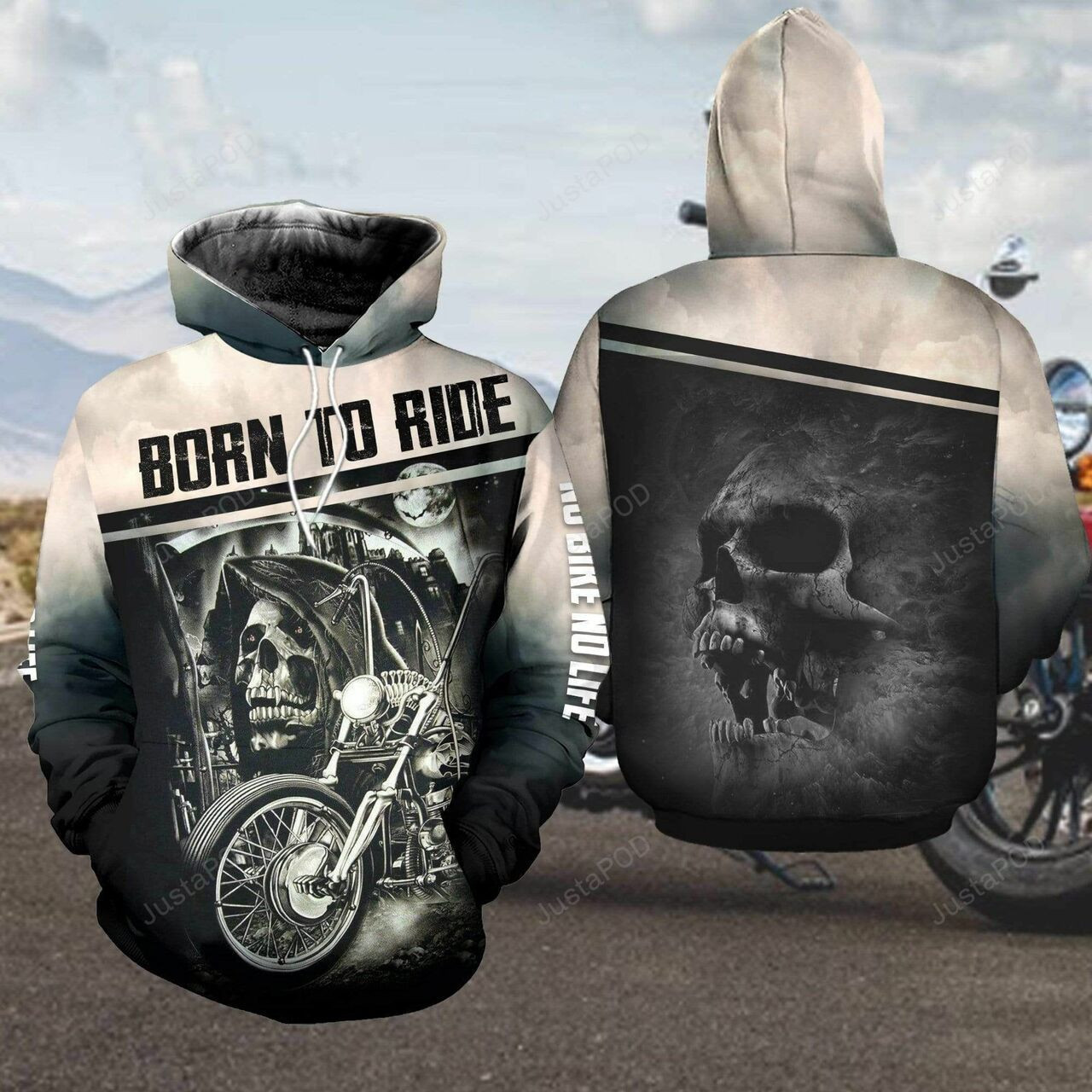 Born To Ride 3d All Over Print Hoodie