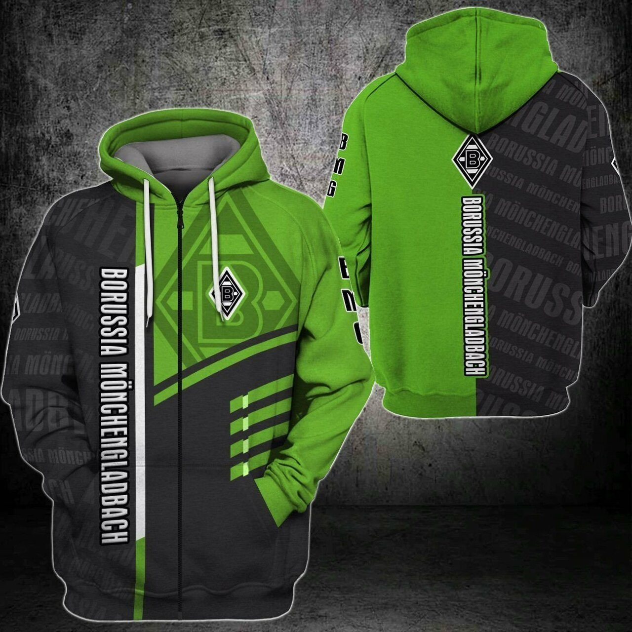 Borussia Mnchengladbach 3d All Over Print Hoodie