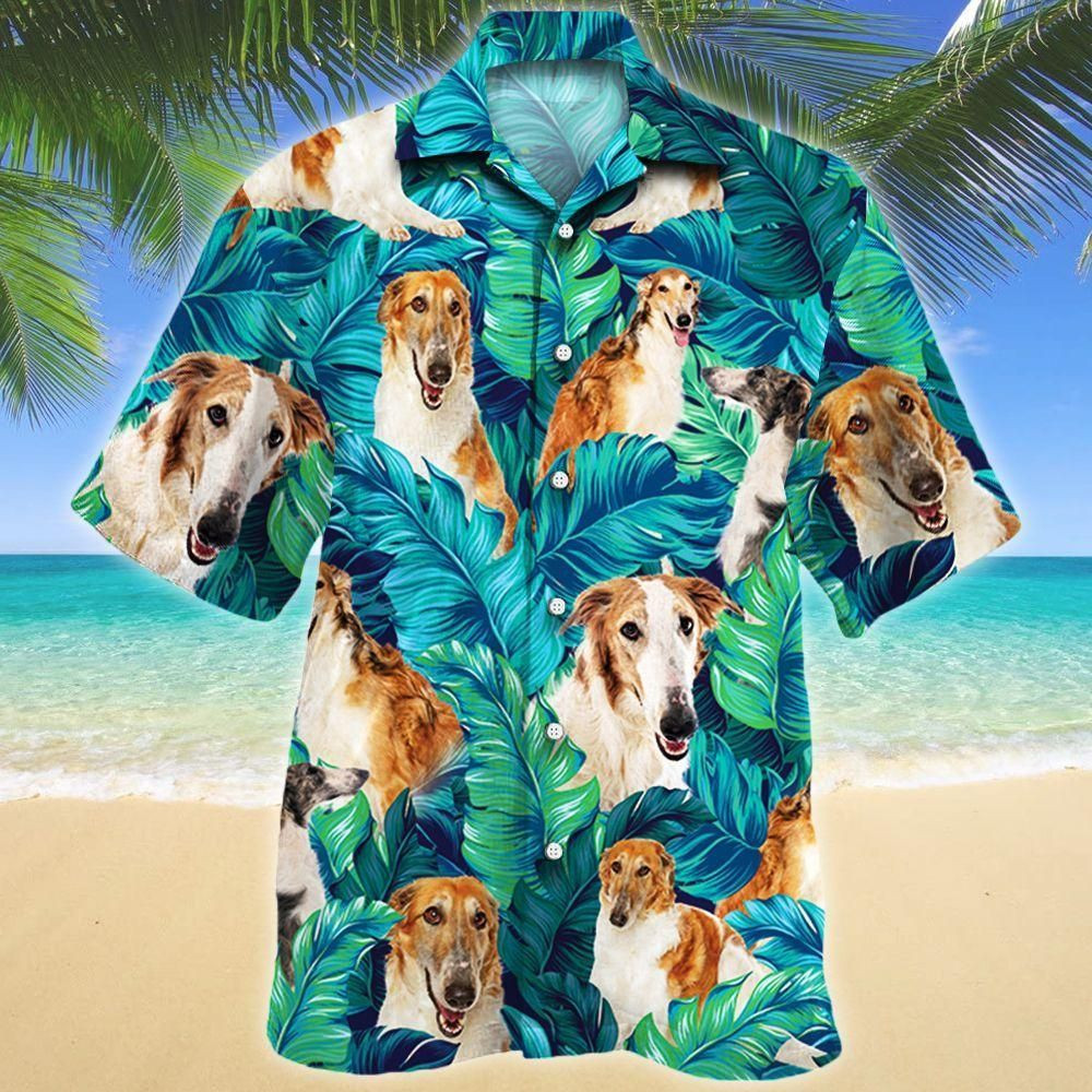 Borzoi Dog Lovers Aloha Hawaiian Shirt Colorful Short Sleeve Summer Beach Casual Shirt For Men And Women