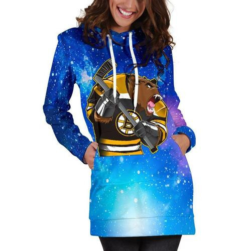 Boston Bruins Hoodie Dress Sweater Dress Sweatshirt Dress 3d All Over Print For Women Hoodie