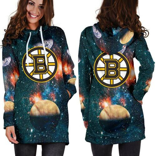 Boston Bruins Hoodie Dress Sweater Dress Sweatshirt Dress 3d All Over Print For Women Hoodie