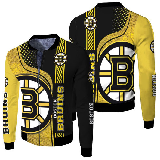 Boston Bruins Nhl Fleece Bomber Jacket