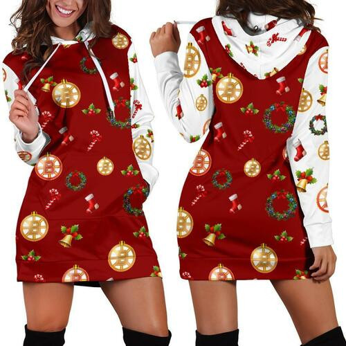 Boston Bruins Womens Hoodie Dress Sweater Dress Sweatshirt Dress 3d All Over Print For Women Hoodie