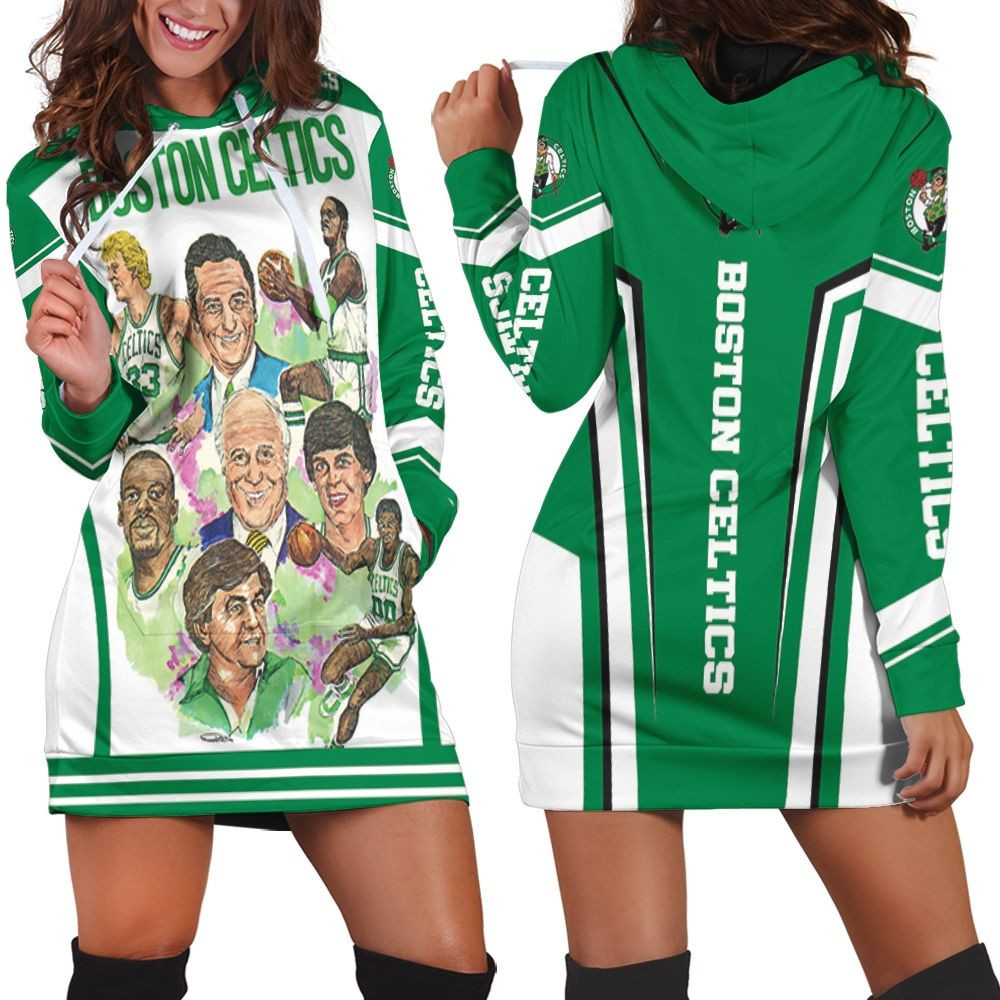 Boston Celtics 1982 Seasons Hoodie Dress Sweater Dress Sweatshirt Dress