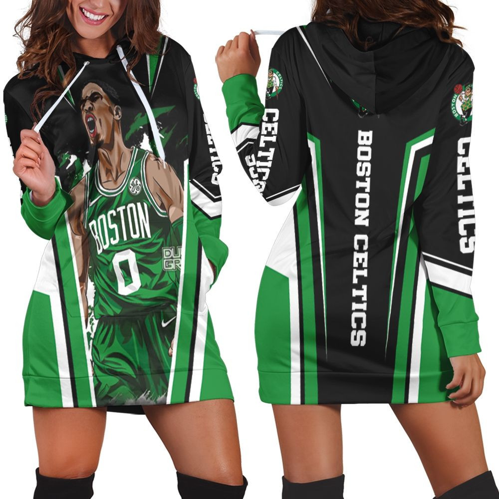 Boston Celtics Jayson Tatum Design Hoodie Dress Sweater Dress Sweatshirt Dress