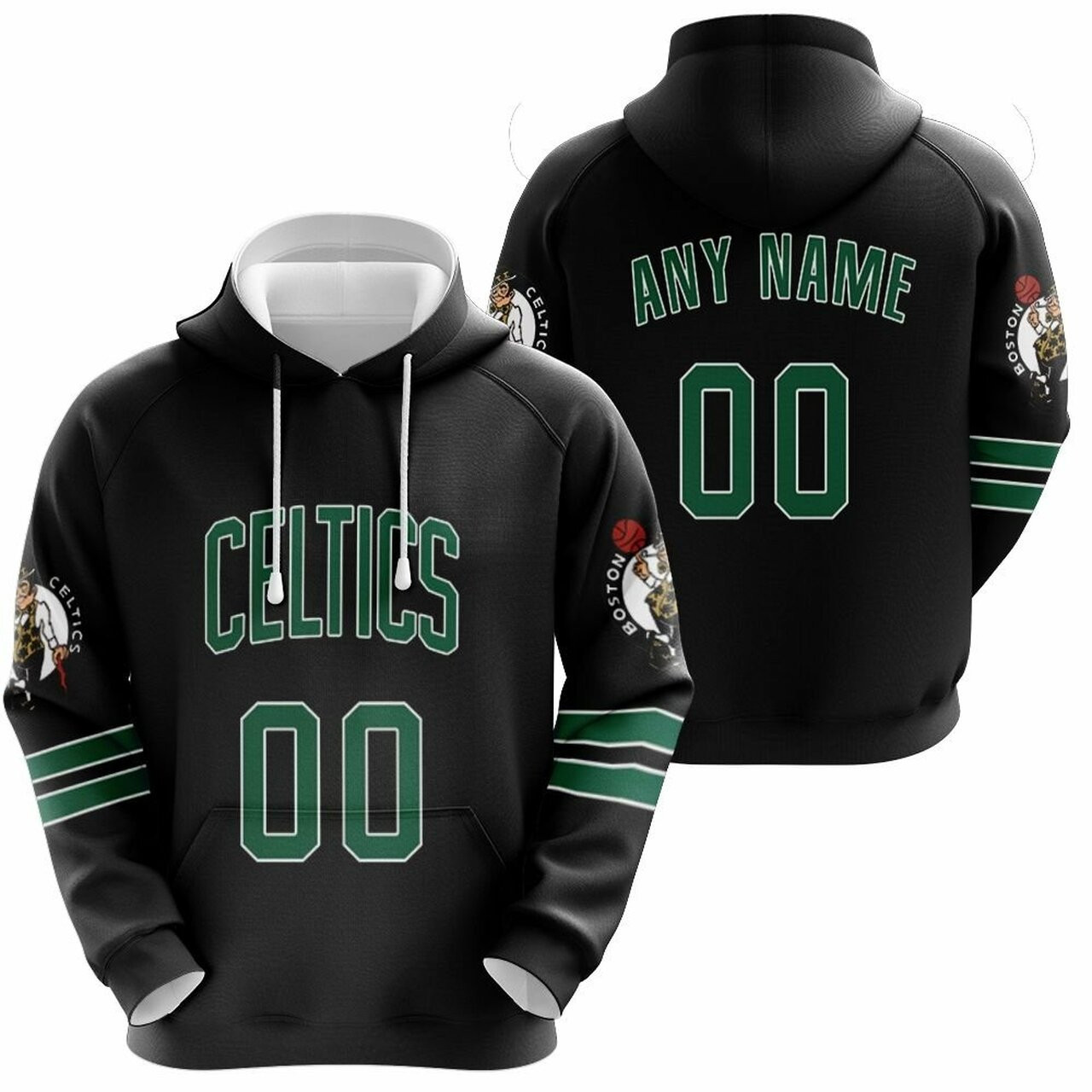 Boston Celtics Nba Statement Edition Black 2019 Jersey Custom Gift For Celtics Fans Hoodie