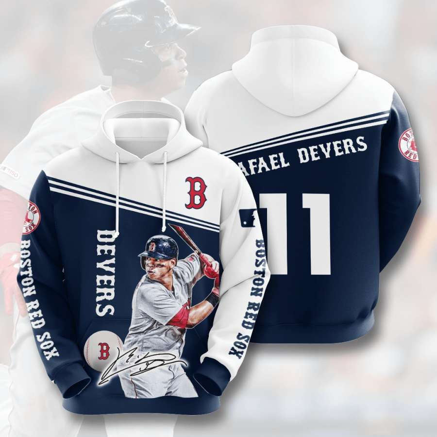 Boston Red Sox No224 Custom Hoodie 3D All Over Print
