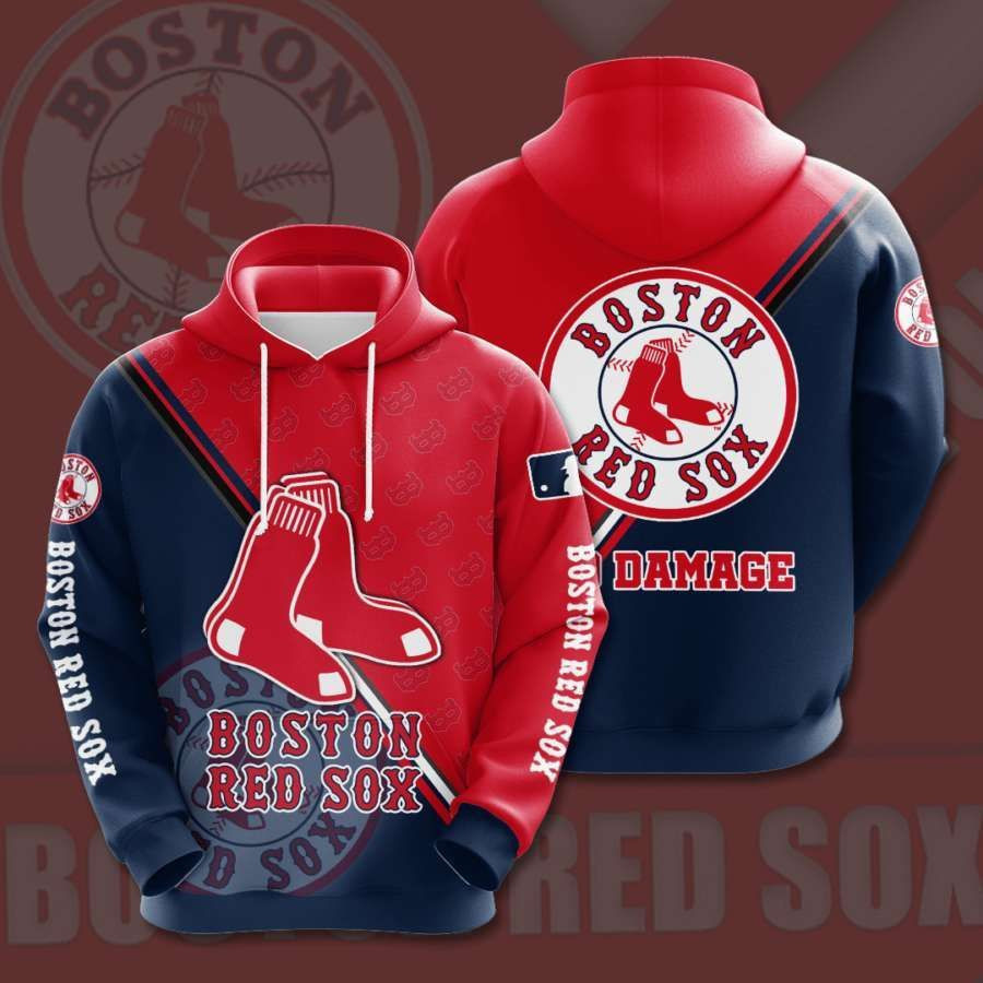 Boston Red Sox No225 Custom Hoodie 3D All Over Print