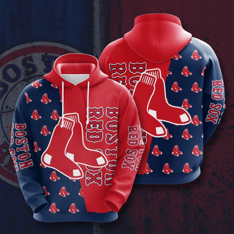 Boston Red Sox No227 Custom Hoodie 3D All Over Print