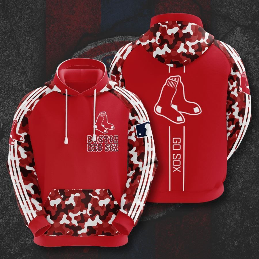 Boston Red Sox No233 Custom Hoodie 3D All Over Print