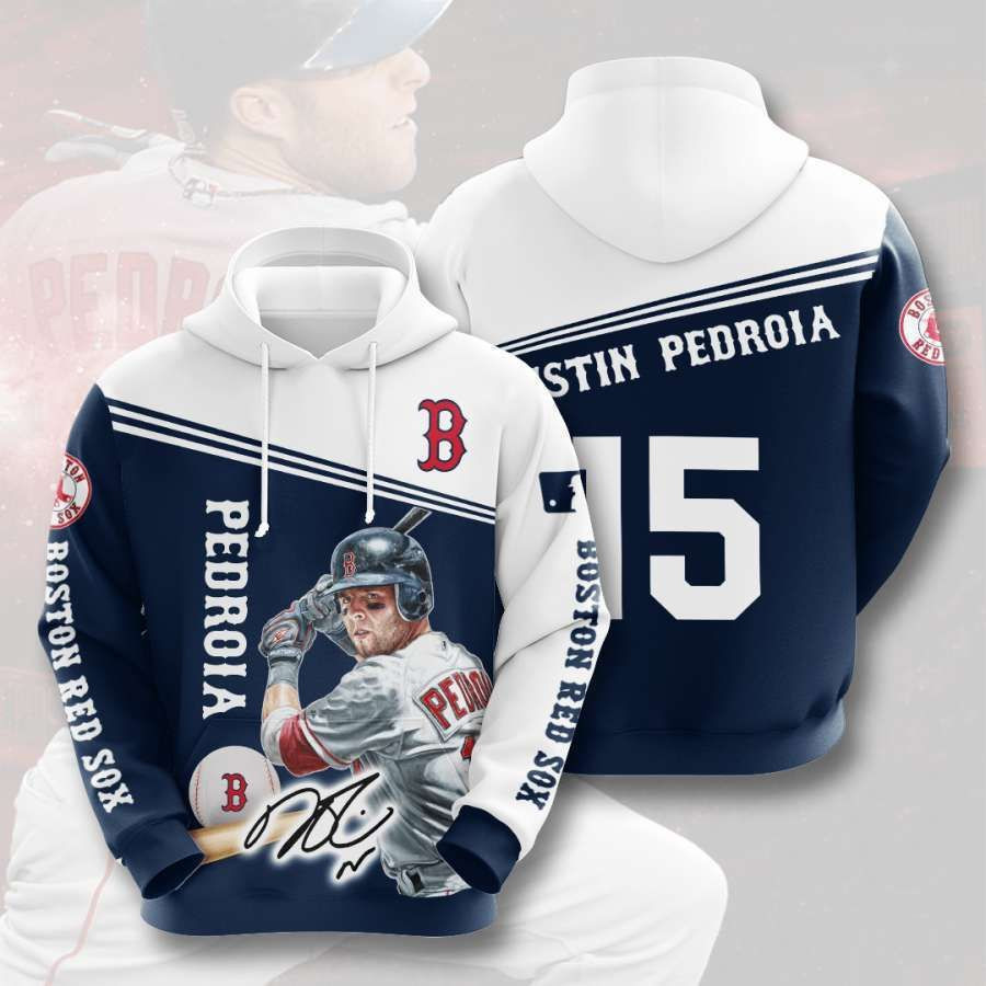 Boston Red Sox No235 Custom Hoodie 3D All Over Print
