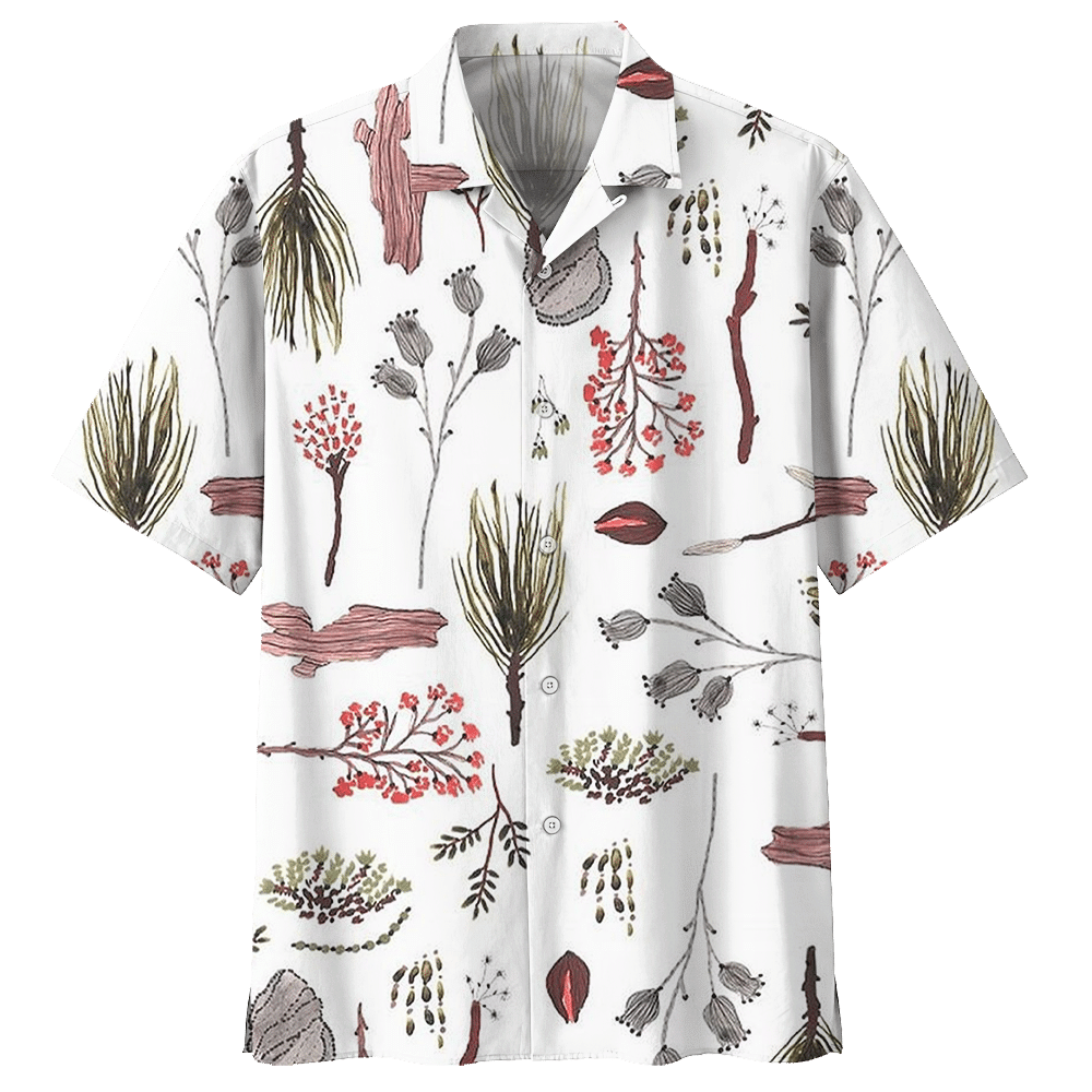 Botanical Hawaiian Shirt - Hawaiian Shirt For Men