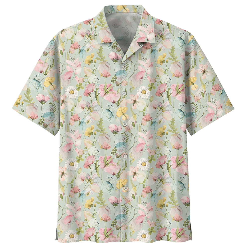 Botanical Hawaiian Shirt - Hawaiian Shirt For Men