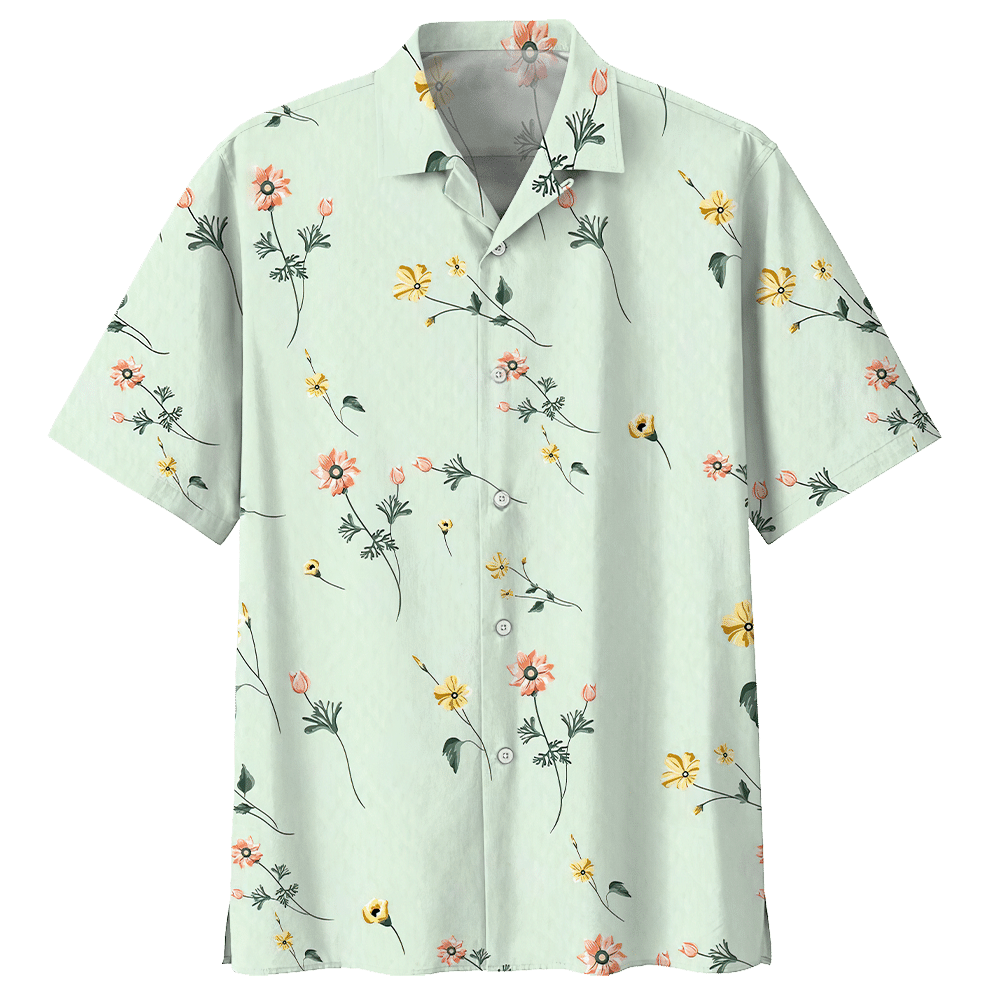 Botanical Hawaiian Shirt - Hawaiian Shirt For Men