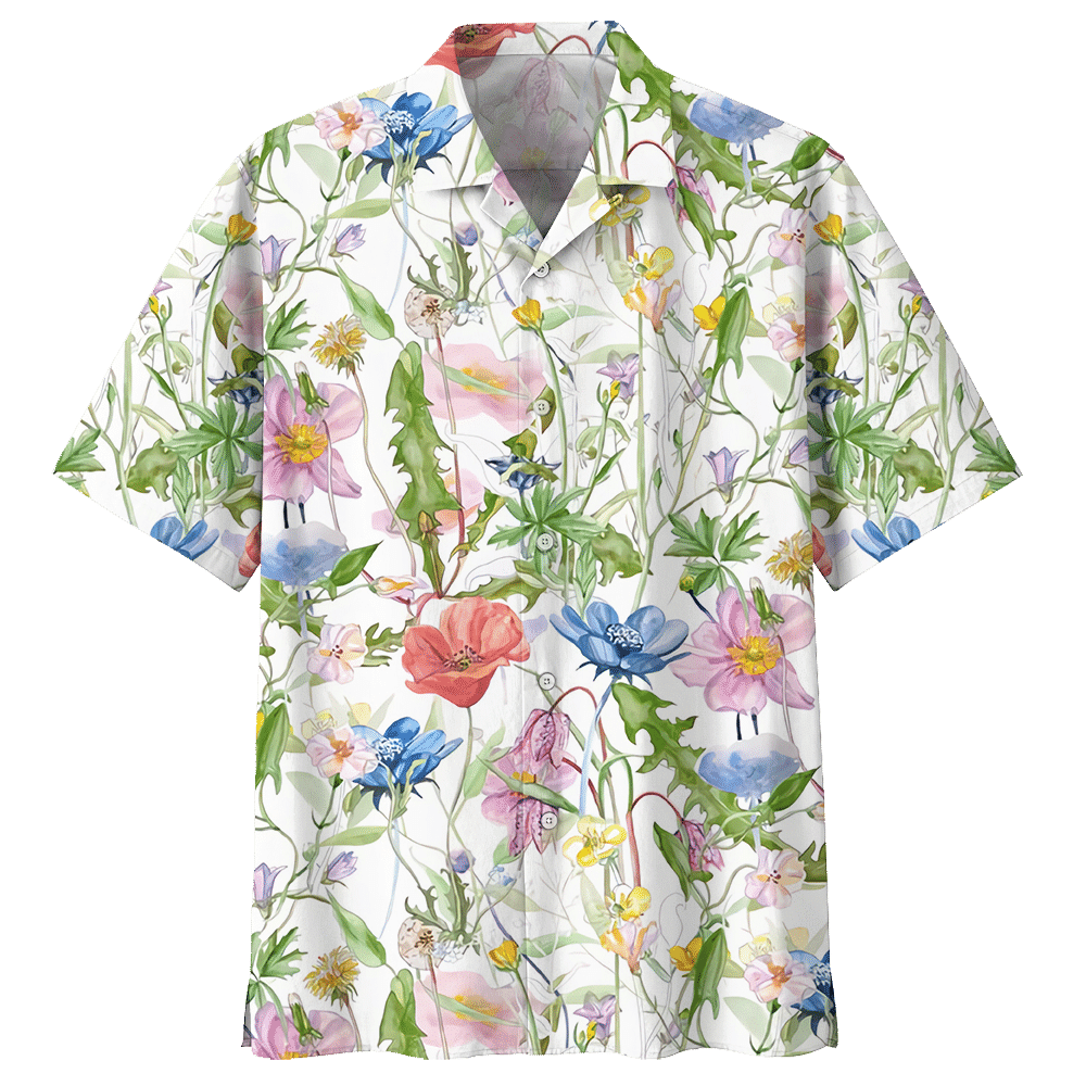 Botanical Hawaiian Shirt - Hawaiian Shirt For Men