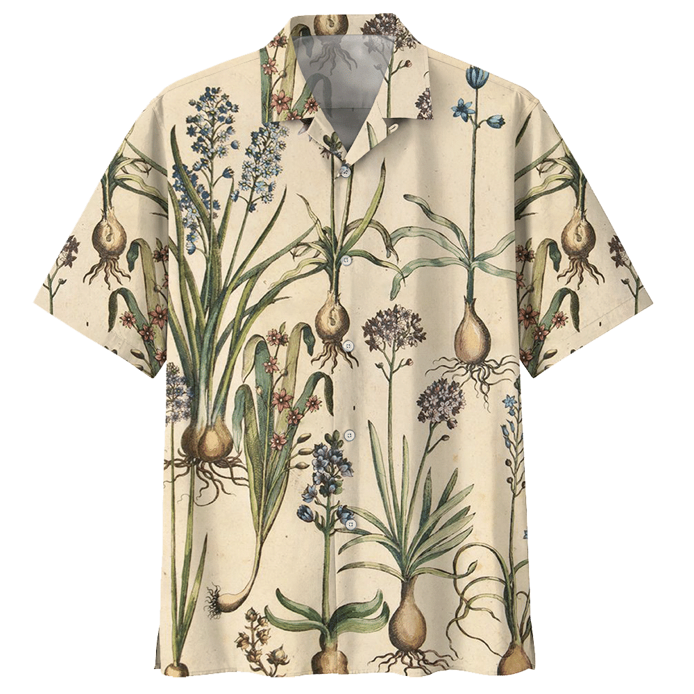 Botanical Hawaiian Shirt - Hawaiian Shirt For Men