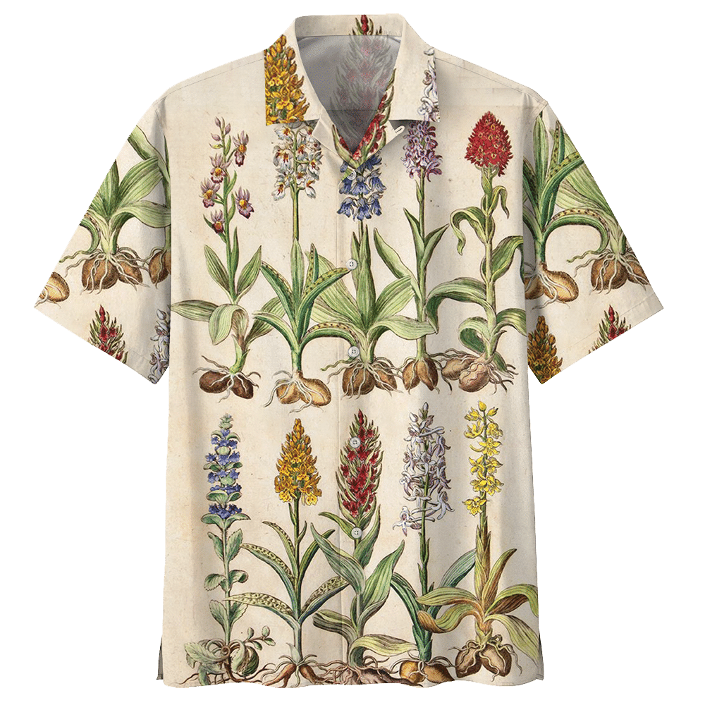 Botanical Hawaiian Shirt - Hawaiian Shirt For Men