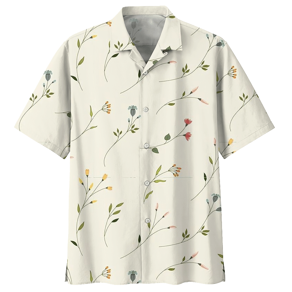 Botanical Hawaiian Shirt - Hawaiian Shirt For Men