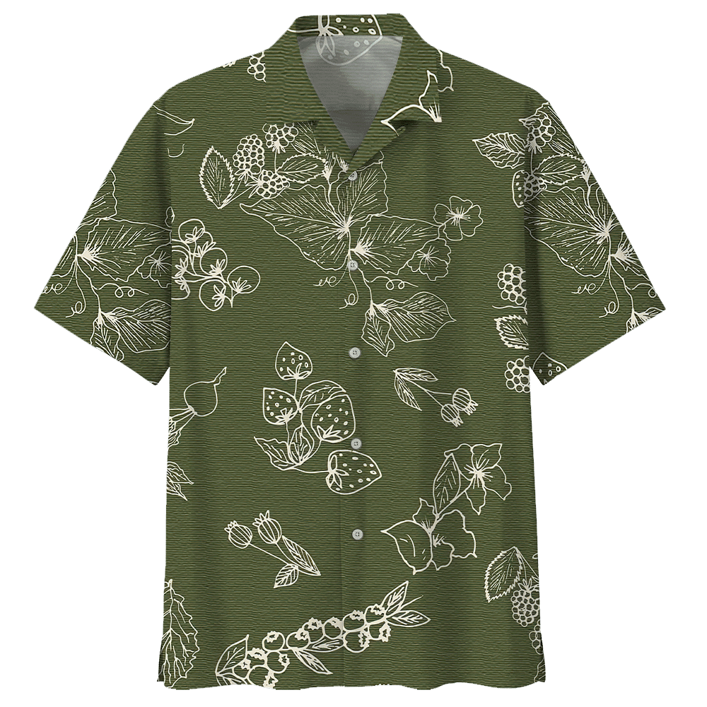 Botanical Hawaiian Shirt - Hawaiian Shirt For Men