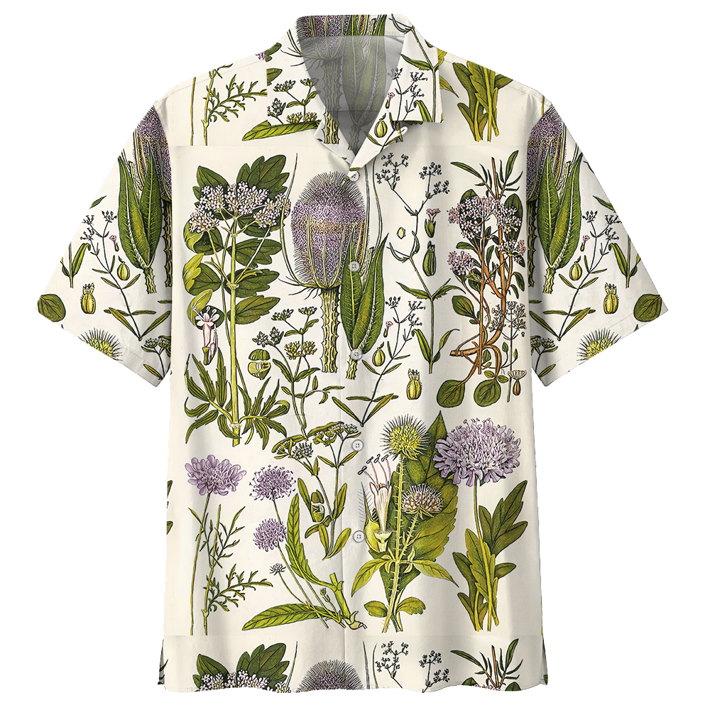 Botanical Hawaiian Shirt - Hawaiian Shirt For Men