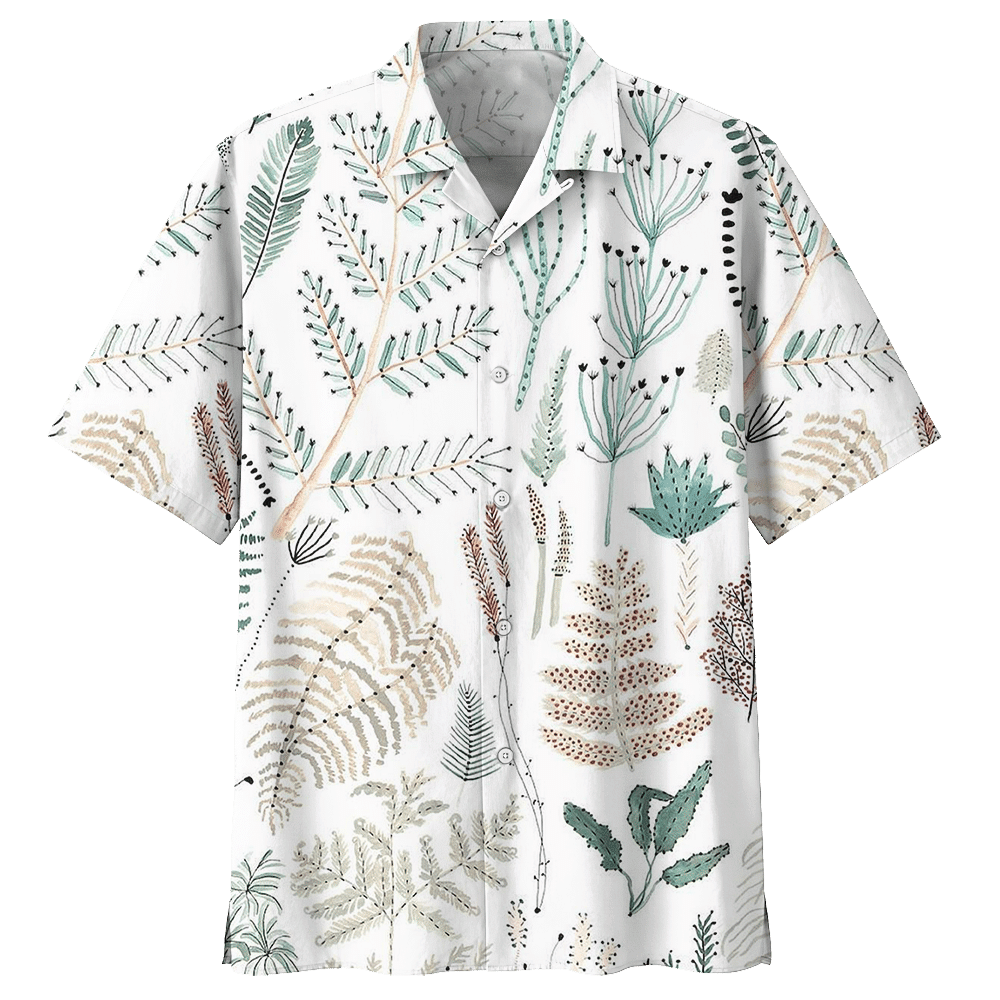 Botanical Hawaiian Shirt - Hawaiian Shirt For Men