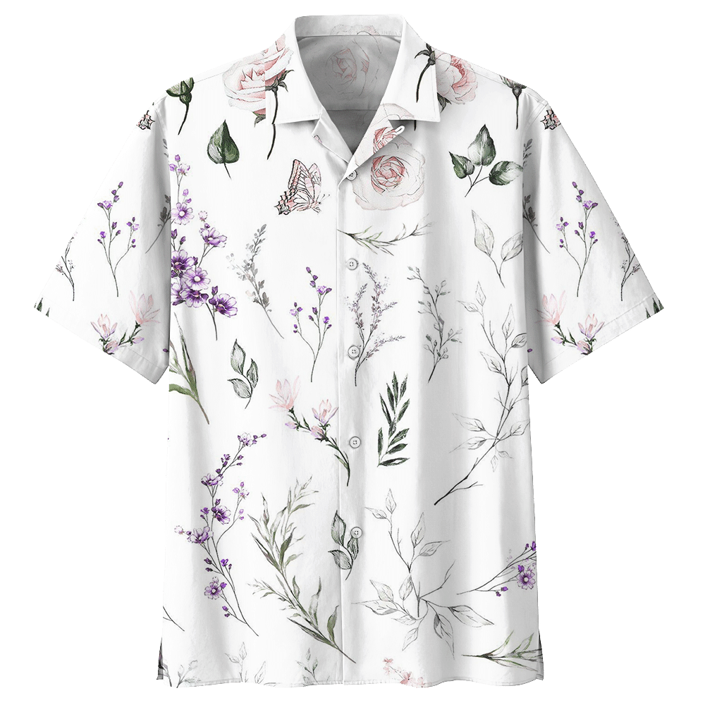 Botanical Hawaiian Shirt - Hawaiian Shirt For Men