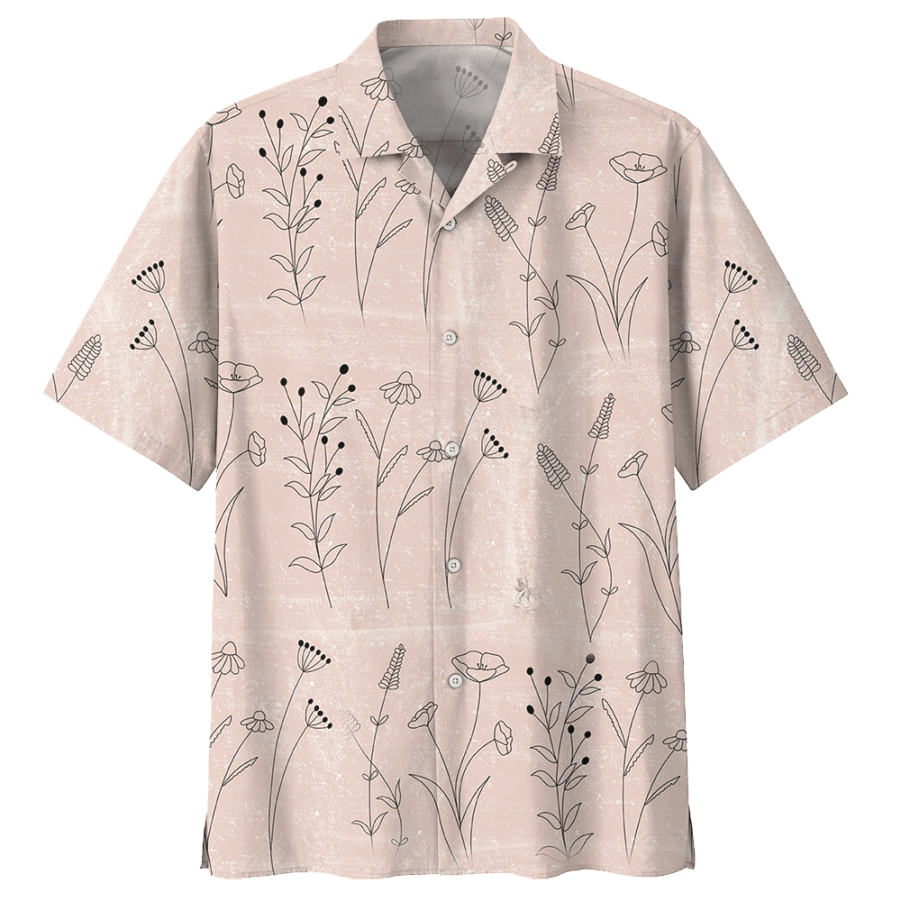 Botanical Hawaiian Shirt - Hawaiian Shirt For Men