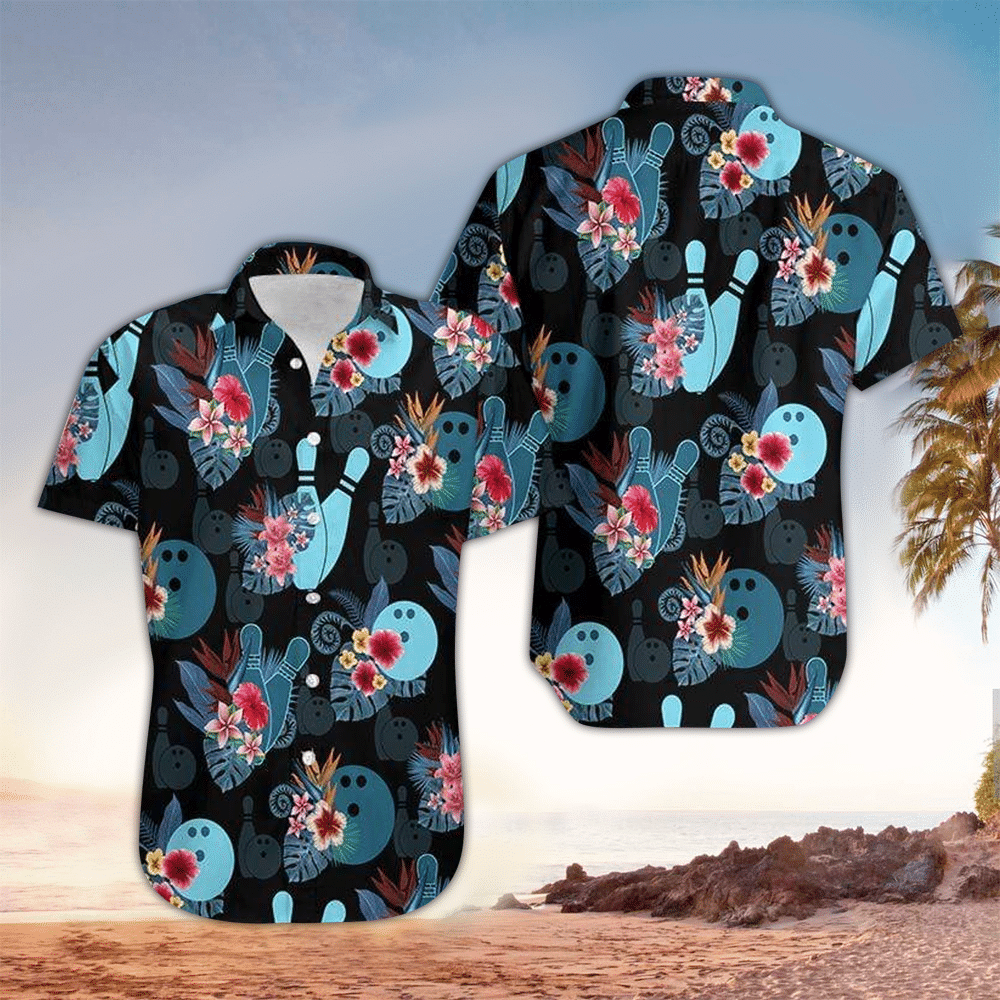 Bowling Aloha Shirt Hawaiian Shirt For Bowling Lovers Shirt For Men and Women