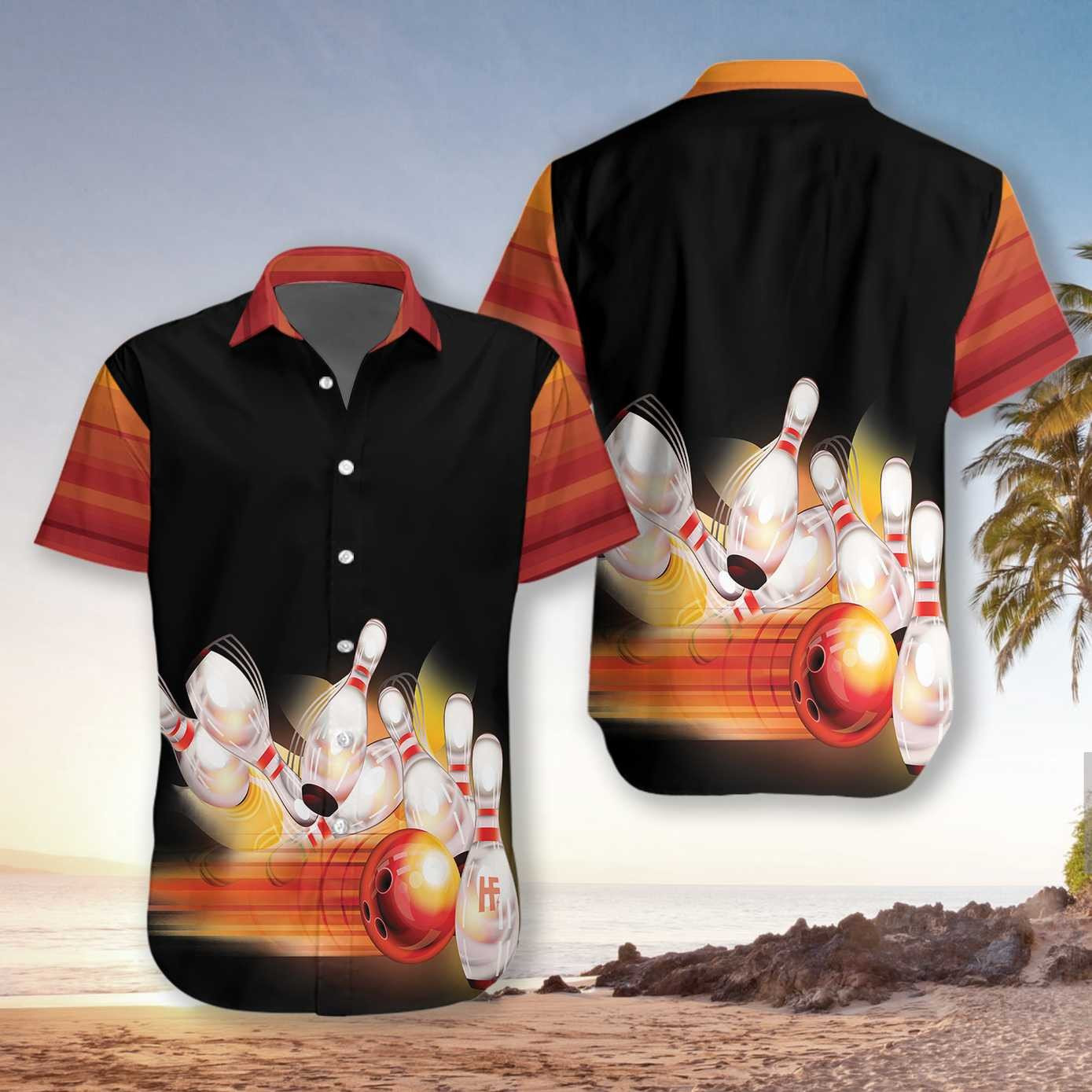 Bowling Ball And Pin Hawaiian Shirt Summer Aloha Shirt