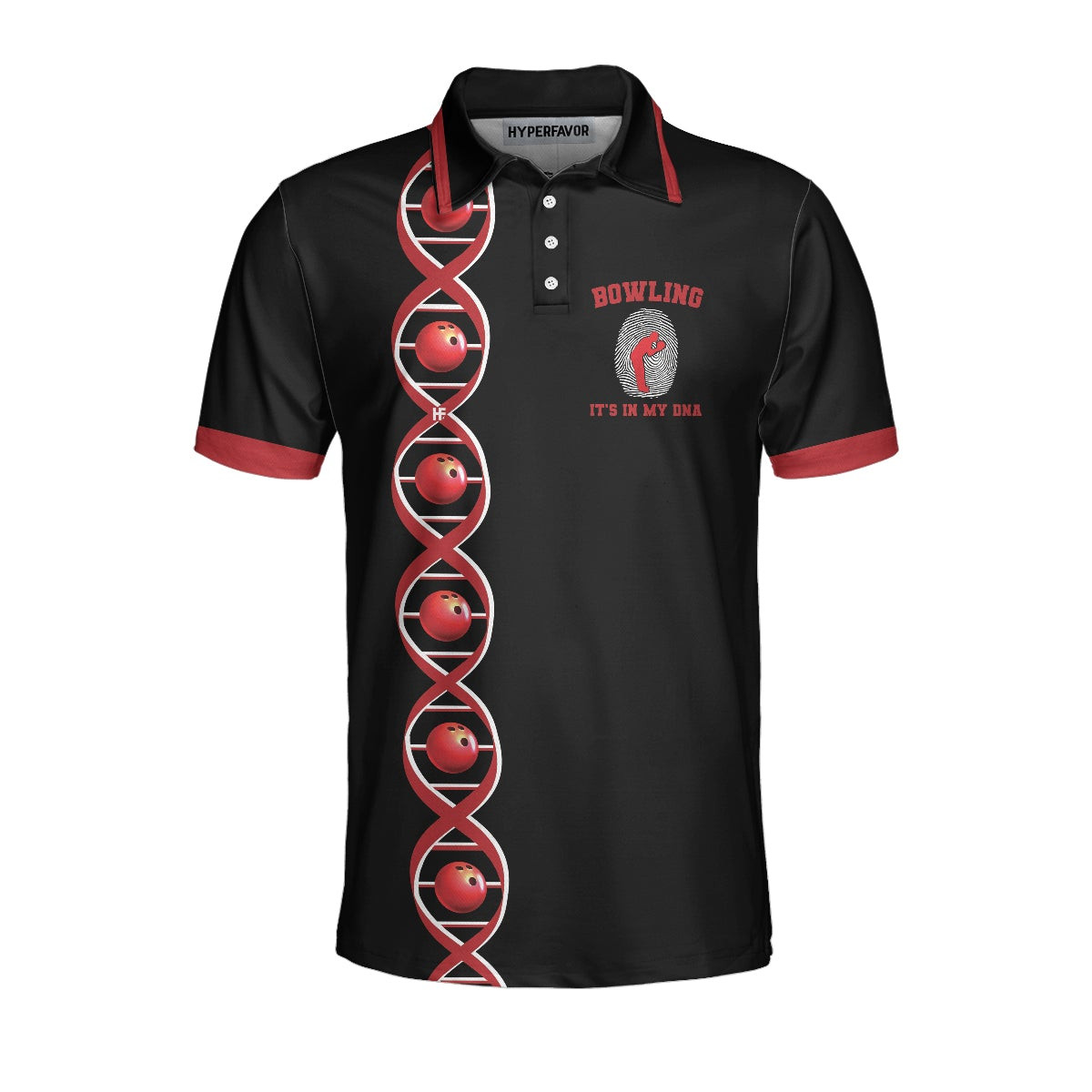 Bowling Its In My DNA Polo Shirt Swag Bowling Polo Shirt For Male Bowlers Best Bowling Gift Idea