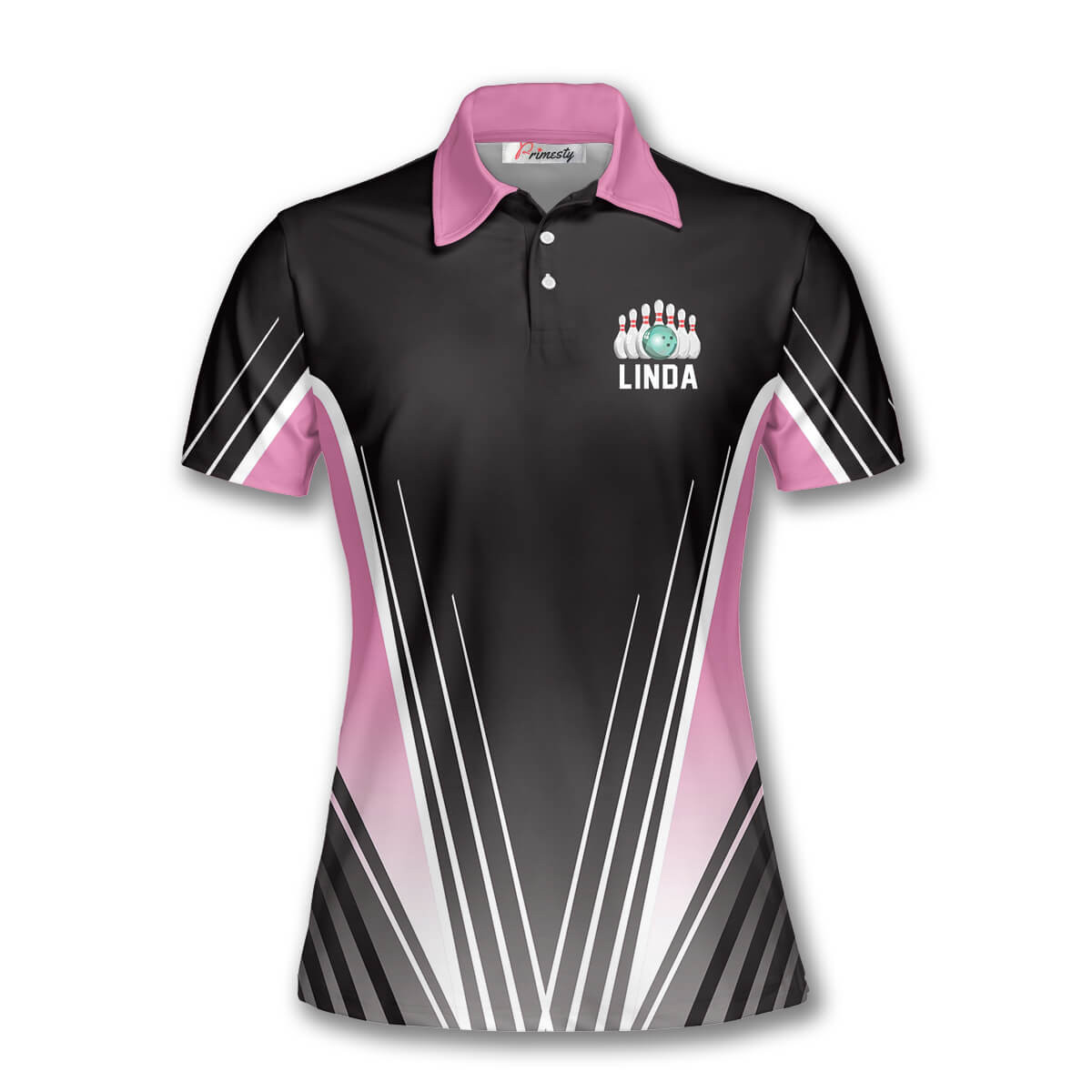 Bowling Queen of the Lanes Custom Polo Bowling Shirts for Women