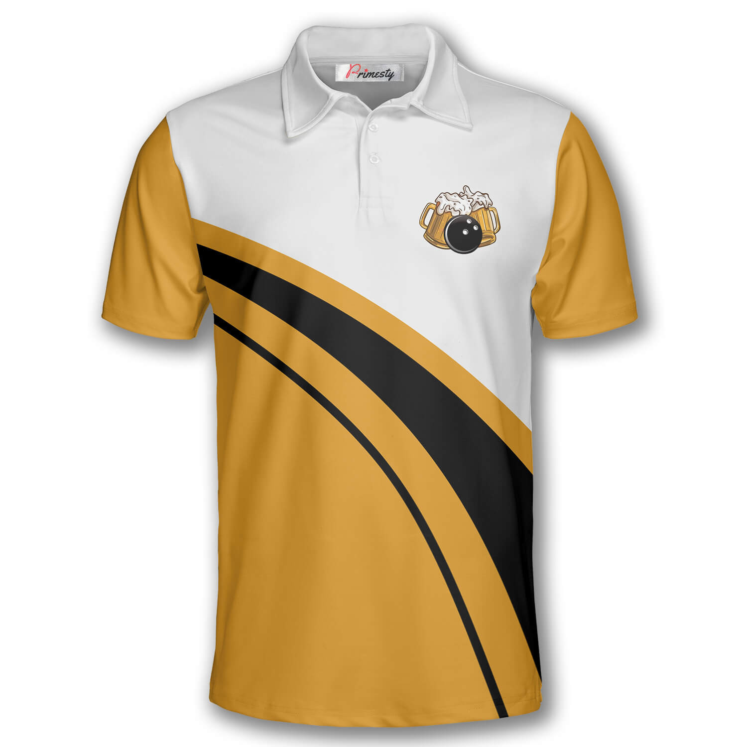 Bowling and Drinking Bowling Shirts for Men Bowling Polo Shirt