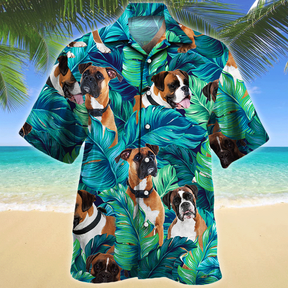 Boxer Dog Lovers Gift Hawaii Shirt Hawaiian Shirt For Men, Hawaiian Shirt For Women, Aloha Shirt