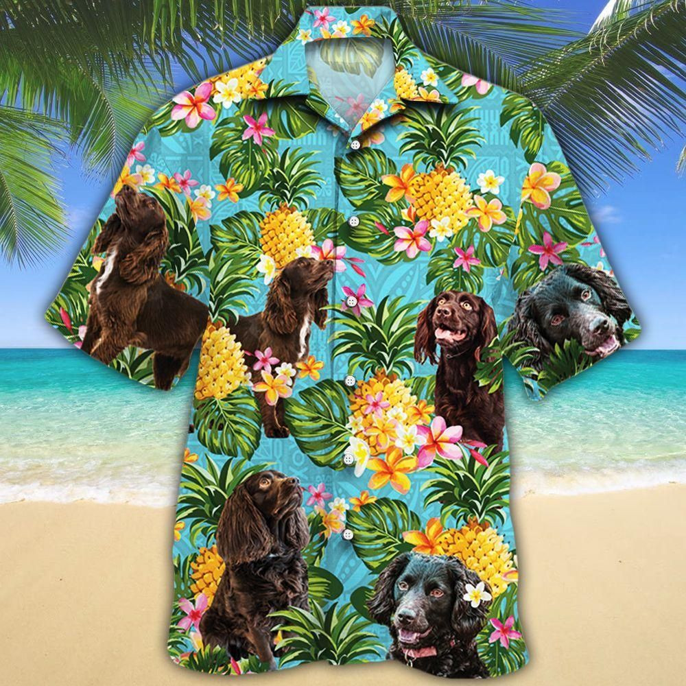 Boykin Spaniel Dog Lovers Pineapple Aloha Hawaiian Shirt Colorful Short Sleeve Summer Beach Casual Shirt For Men And Women