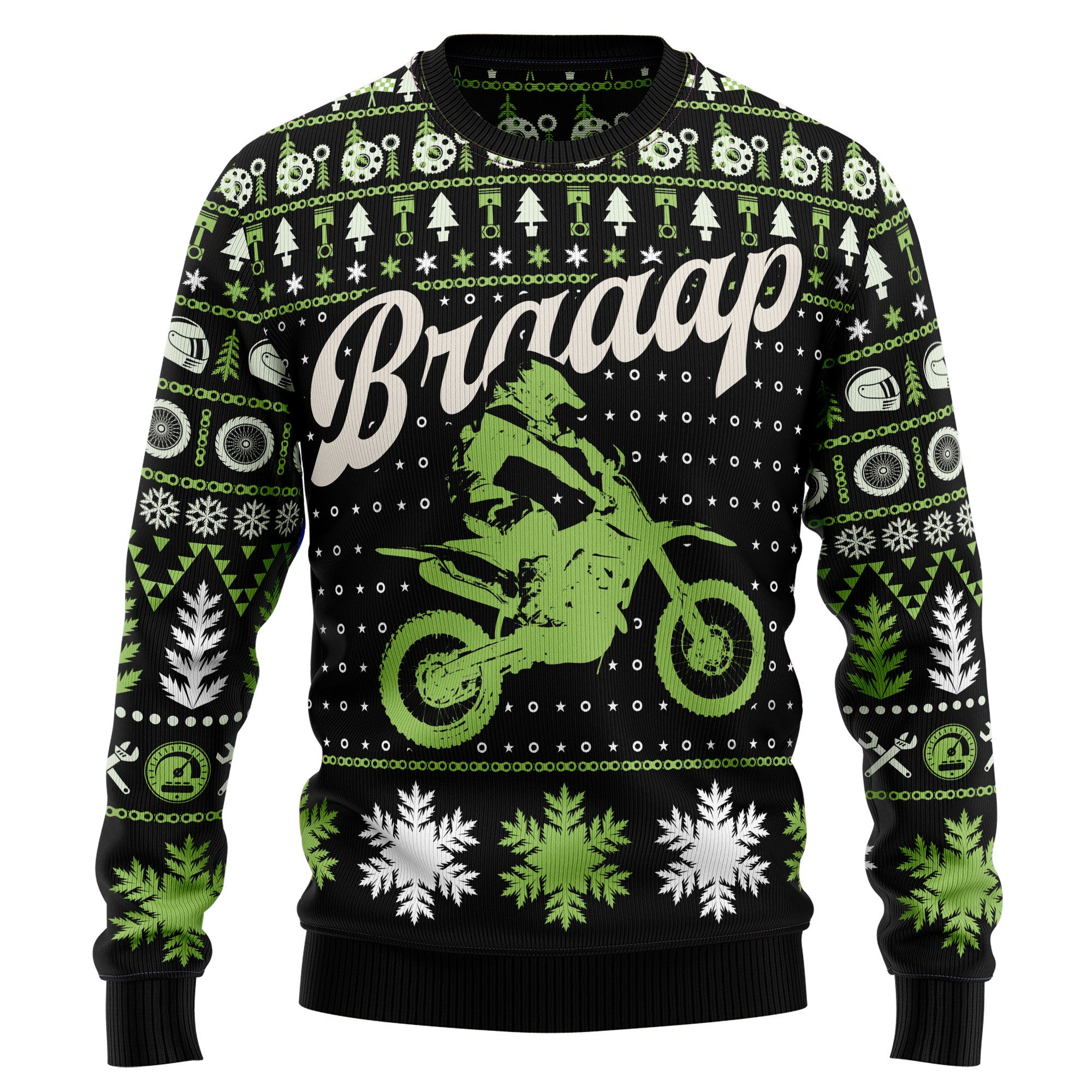 Braaap Moto Ugly Christmas Sweater