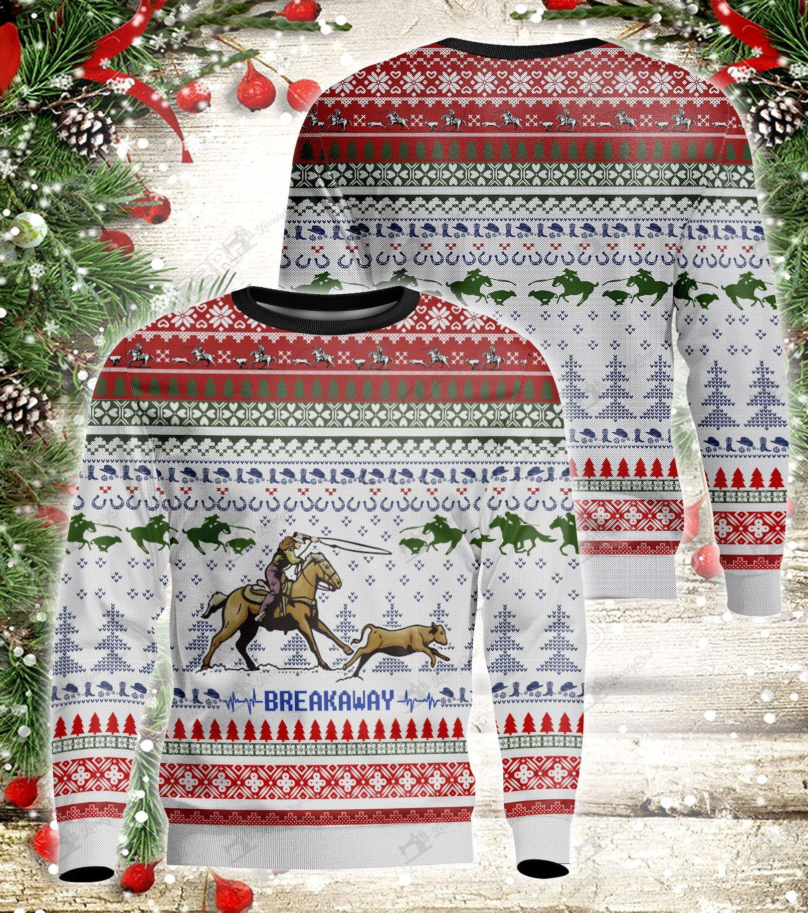 Breakaway Ugly Christmas Sweater Ugly Sweater For Men Women