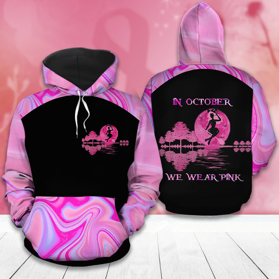 Breast Cancer Awareness Month I Wear Pink Survivor Breast Pain Fight Like A Girl Hoodie