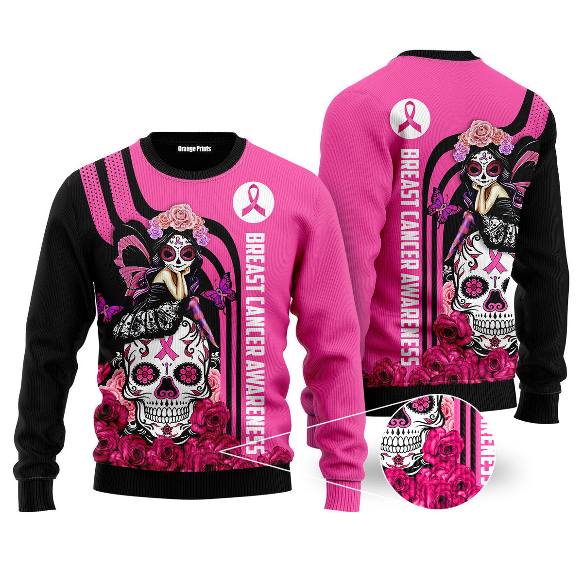 Breast Cancer Awareness Ugly Christmas Sweater Ugly Sweater For Men Women