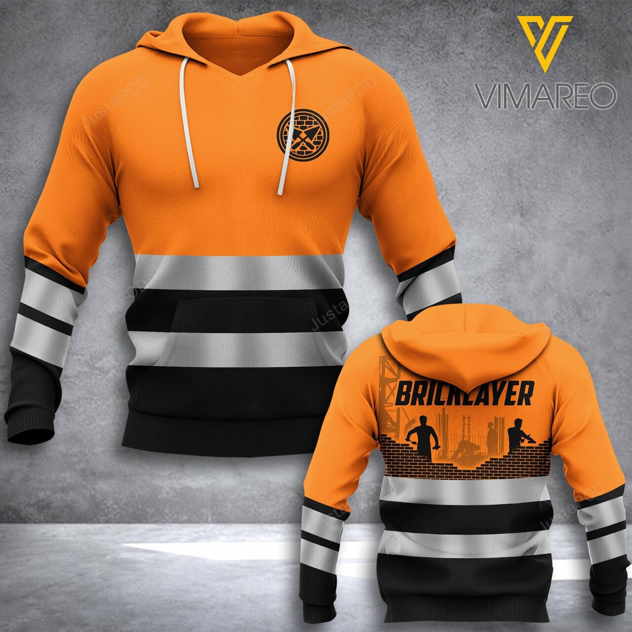 Bricklayer 3d All Over Print Hoodie