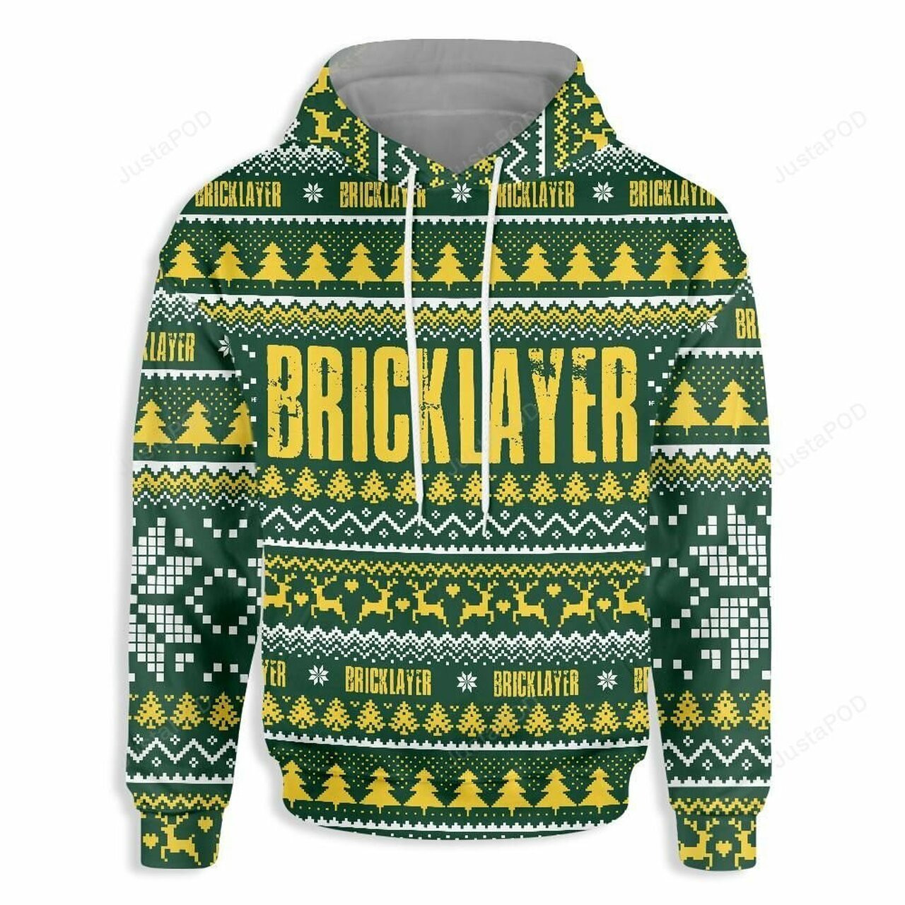 Bricklayer Happy Christmas 3d All Over Print Hoodie