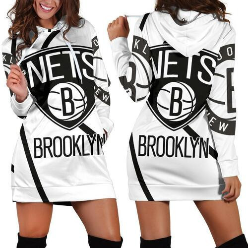 Brooklyn Nets Hoodie Dress Sweater Dress Sweatshirt Dress 3d All Over Print For Women Hoodie