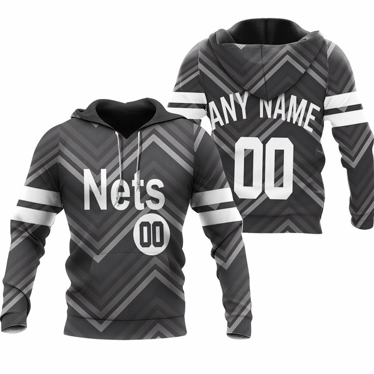 Brooklyn Nets Nba Basketball Team Earned Edition Black Jersey Style Custom Gift For Brooklyn Fans Hoodie