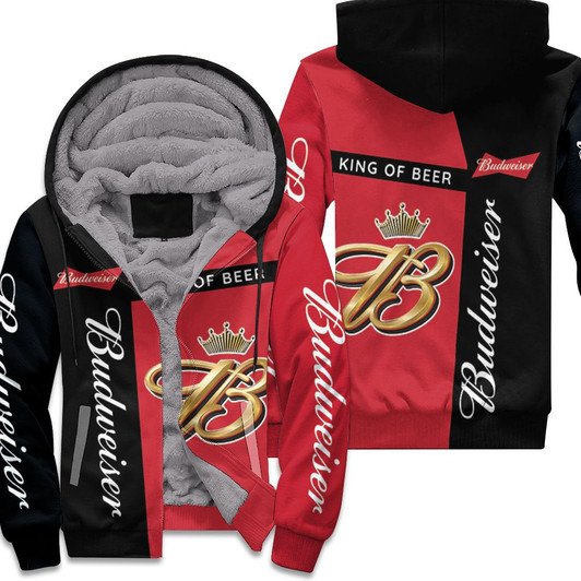 Budweiser King Of Beer For Fan 3D Fleece Hoodie