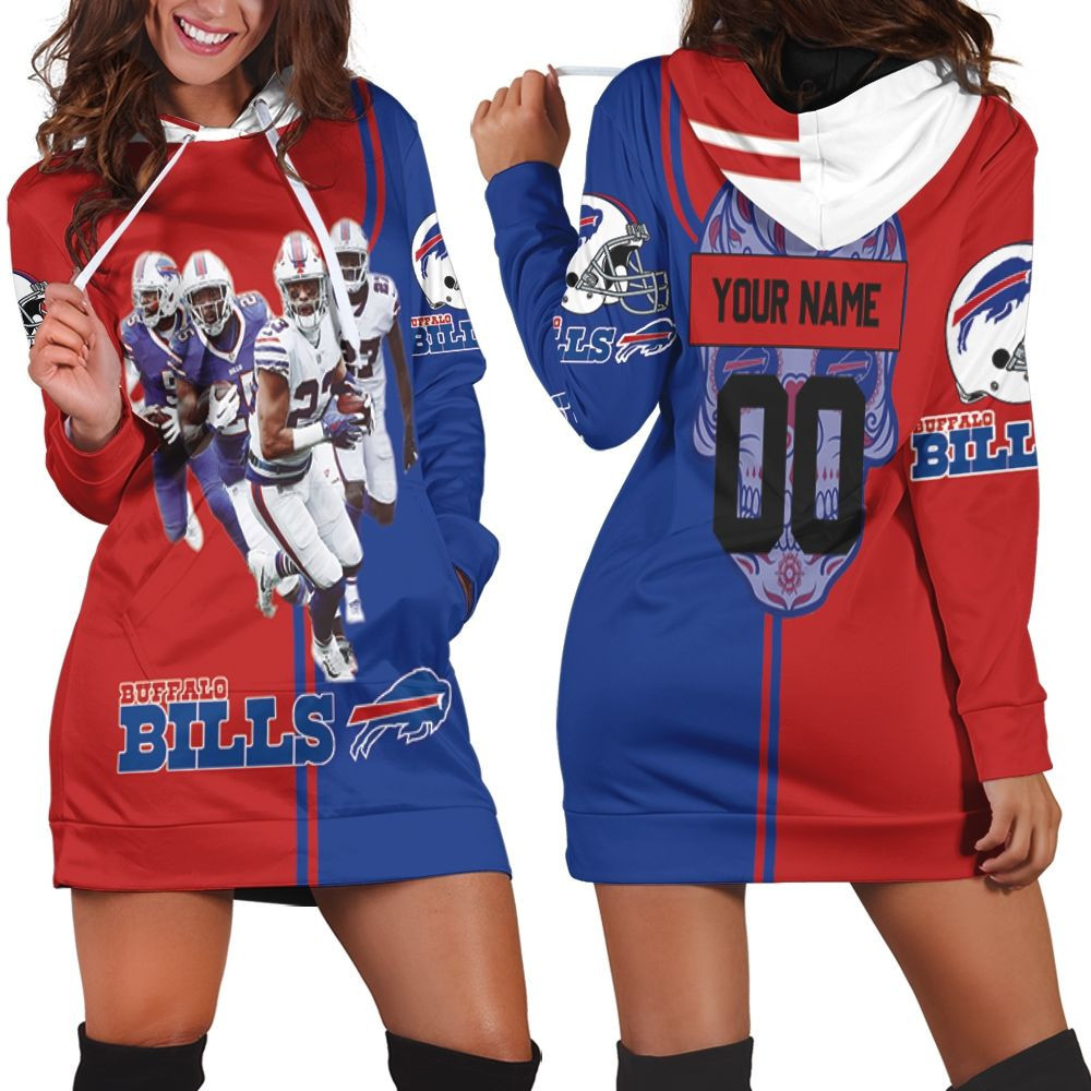 Buffalo Bills 2020 Afc East Division Champions Poco Loco Skull Personalized Hoodie Dress Sweater Dress Sweatshirt Dress