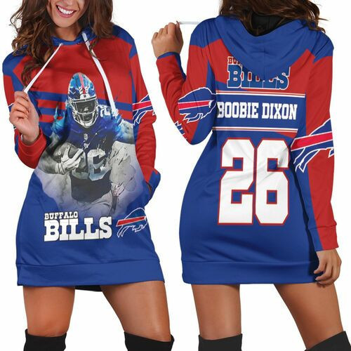Buffalo Bills 26 Boobie Dixon Afc East Champs Hoodie Dress Sweater Dress Sweatshirt Dress