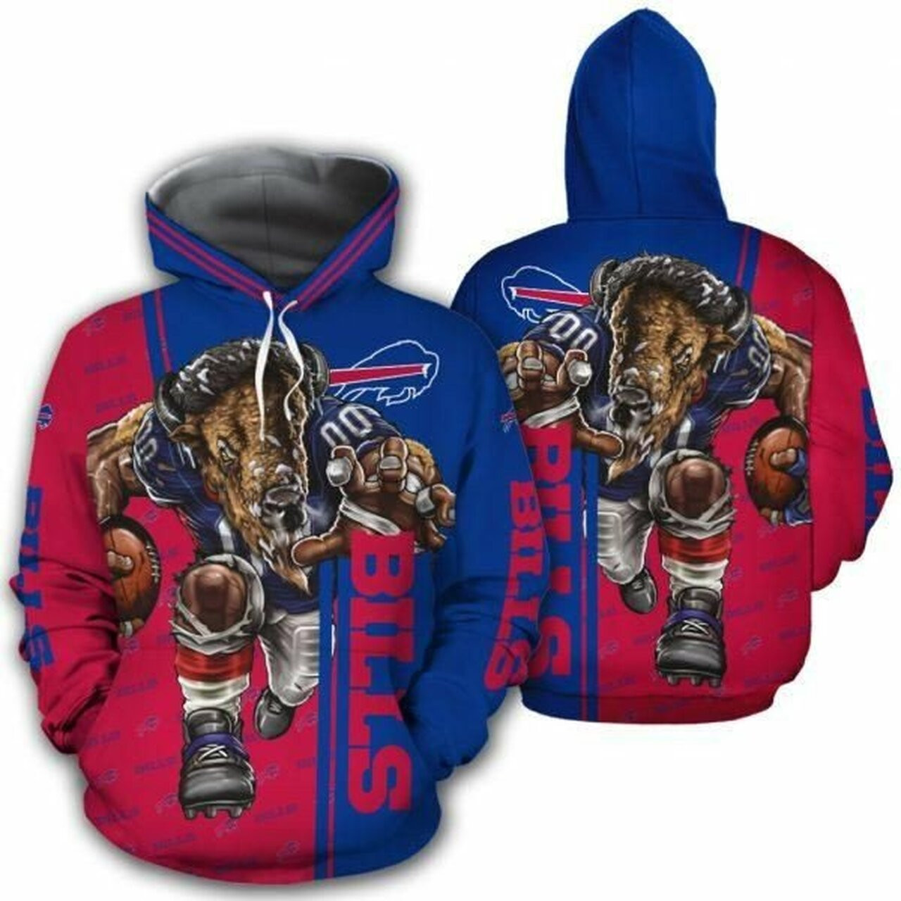 Buffalo Bills 3d All Over Print Hoodie, Zip-up Hoodie