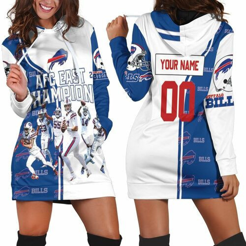 Buffalo Bills Afc East 2020 Champions Personalized Hoodie Dress Sweater Dress Sweatshirt Dress