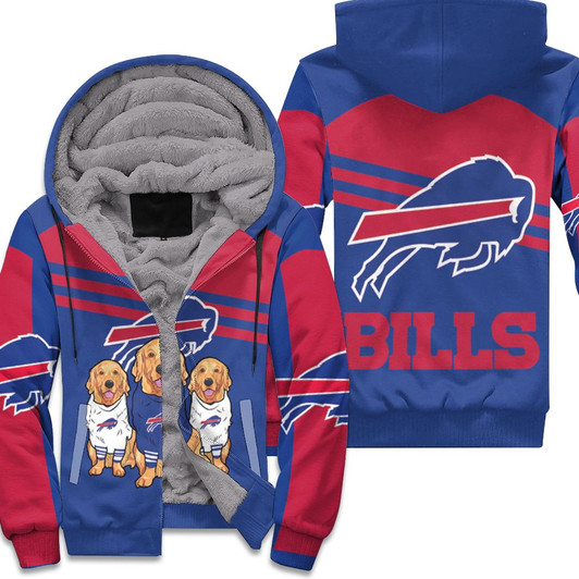 Buffalo Bills Golden Retriever 2020 Afc East Champions Fan Fleece Hoodie