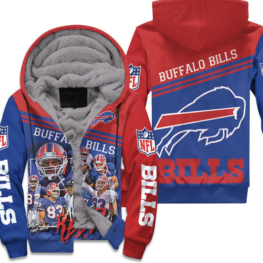 Buffalo Bills Great Players Andre Reed 83 2020 Nfl Season Fleece Hoodie